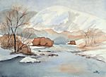 Winterlicher Fluss Winterlicher Fluss